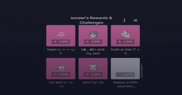 twitch points rewards options