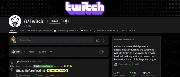 community for streamers 