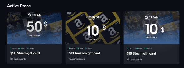 free gift card amazon. steam 